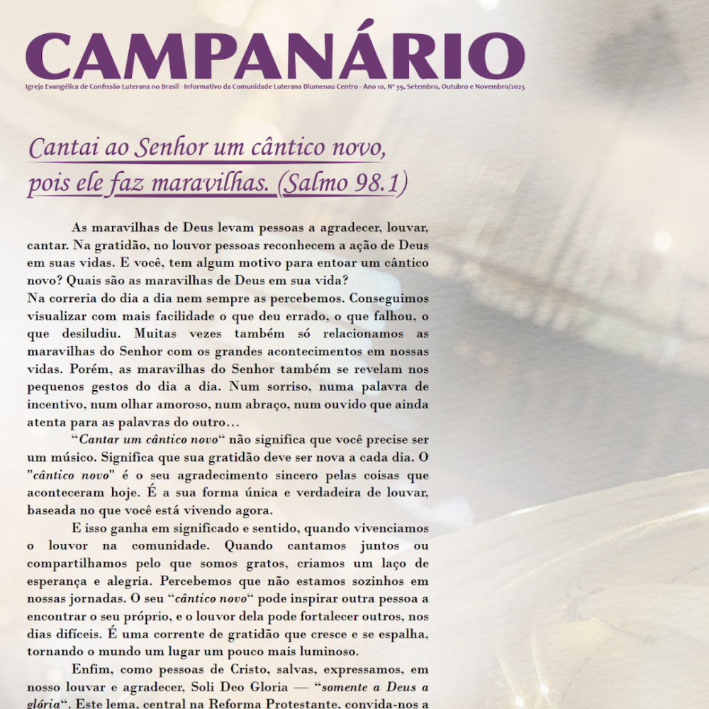 Campanário Setembro 2025
